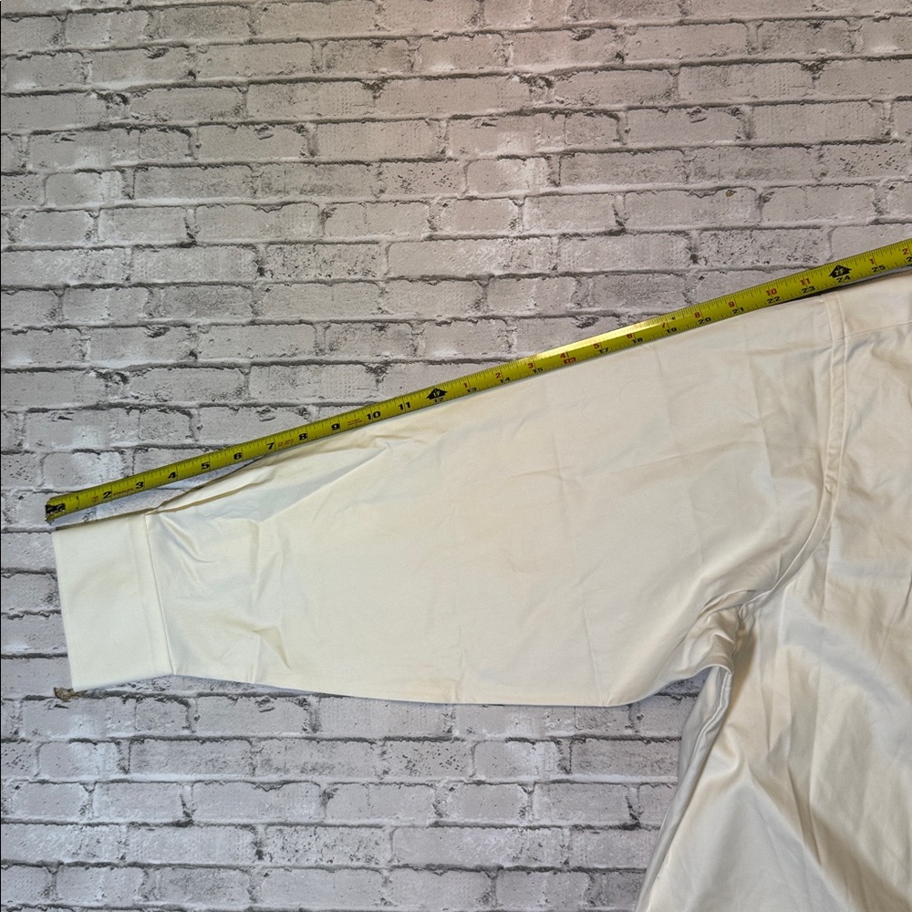 Proper Cloth mens 19 cream solid 100% cotton luxury dress shirt EUC - Picture 8 of 8